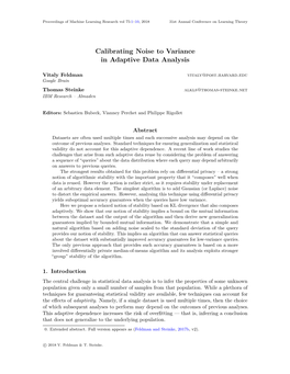 Calibrating Noise to Variance in Adaptive Data Analysis