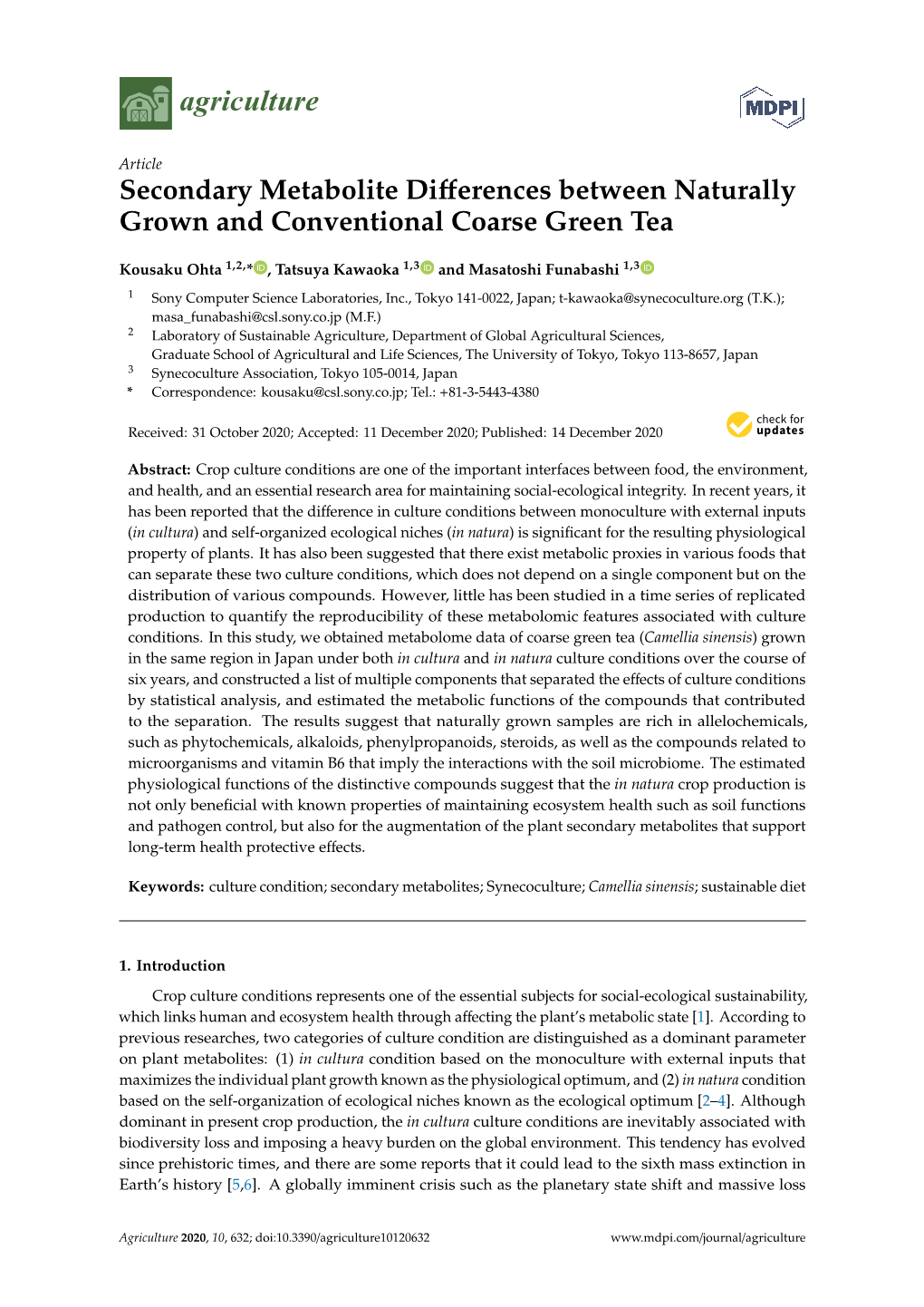 Secondary Metabolite Differences Between Naturally Grown And