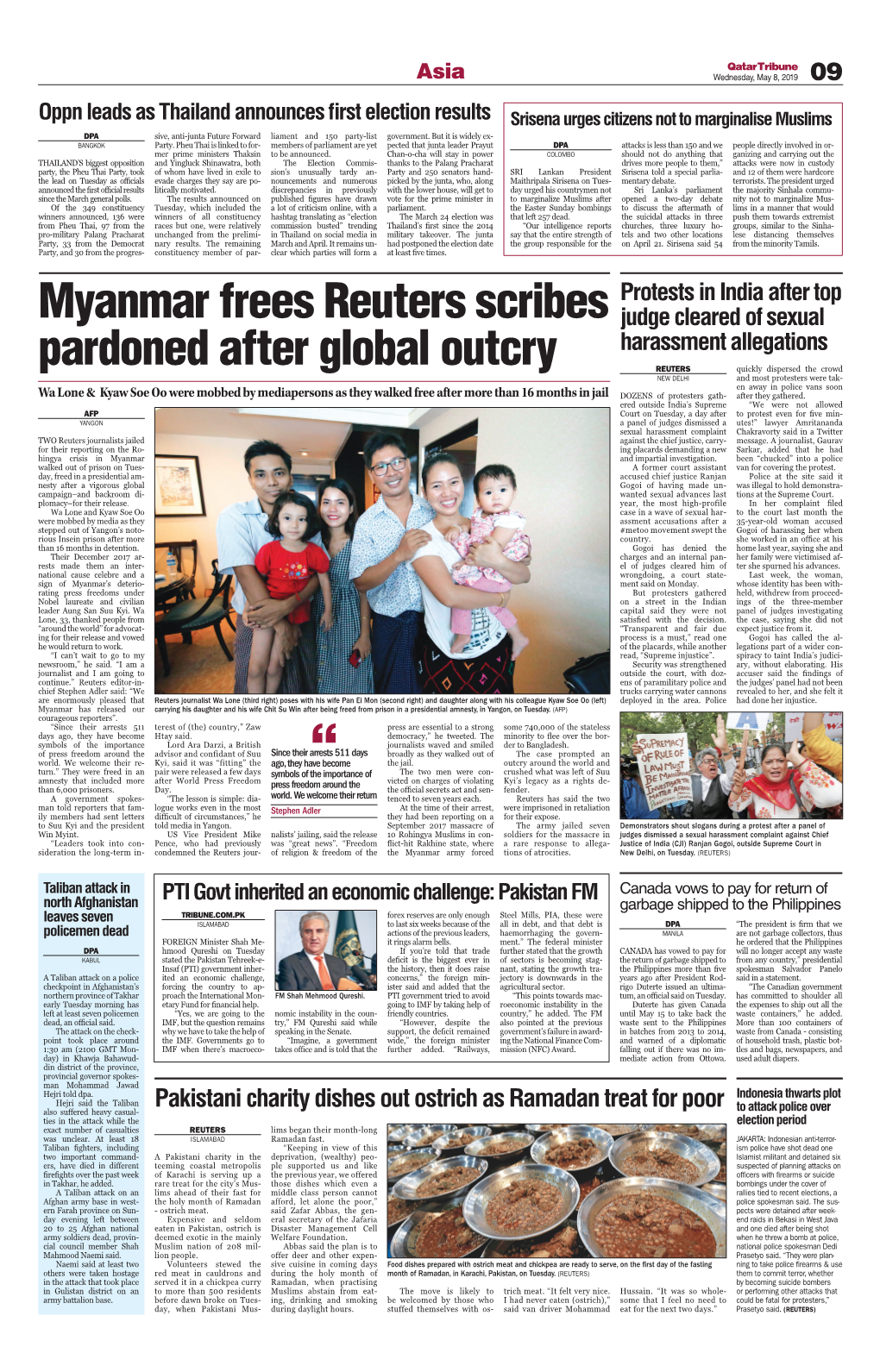 Myanmar Frees Reuters Scribes Pardoned After Global Outcry