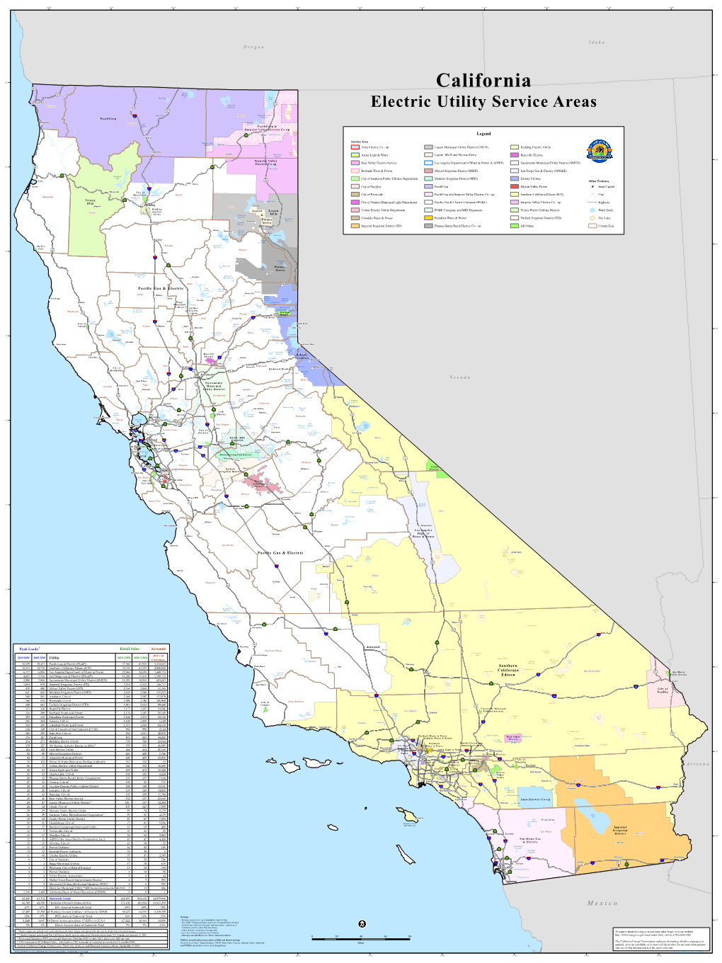 Electric Utility Service Areas