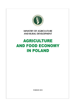 Agriculture and Food Economy in Poland