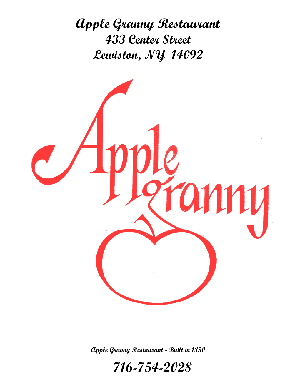 716-754-2028 Apple Granny Restaurant