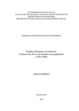 O Futuro Dos EUA Nas Histórias Em Quadrinhos (1983-1999)