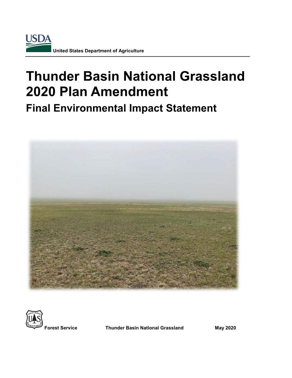 Thunder Basin National Grassland 2020 Plan Amendment Final Environmental Impact Statement