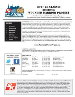 2017 2K CLASSIC Wounded Warrior Project