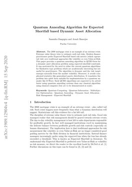 Quantum Annealing Algorithm for Expected Shortfall Based Dynamic Asset Allocation