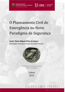 O Planeamento Civil De Emergência No Novo Paradigma Da Segurança