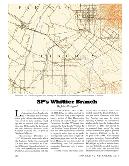 SP's Whittier Branch