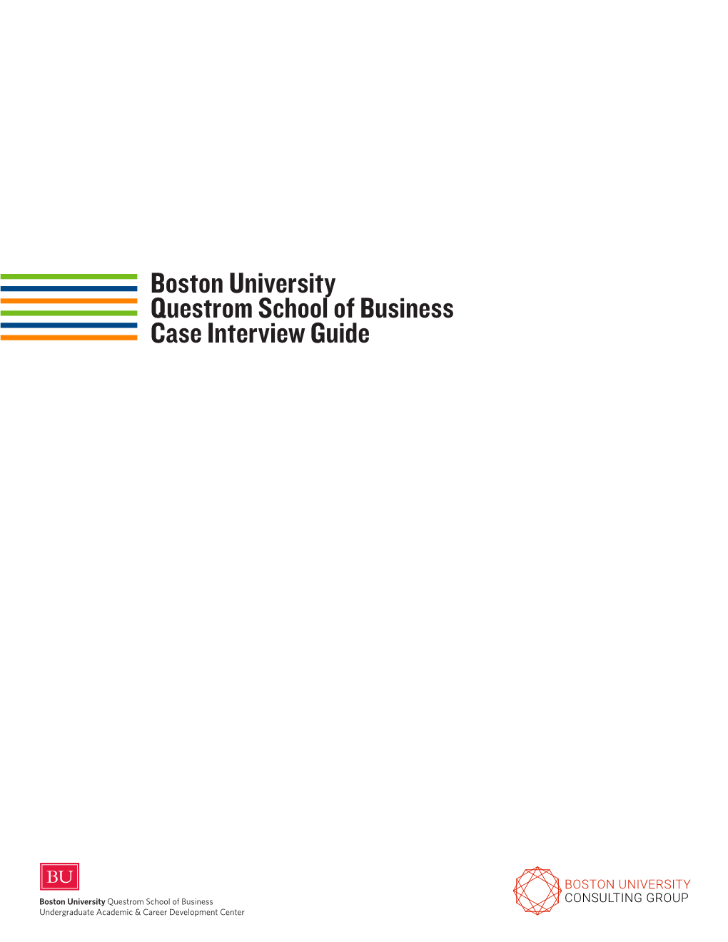 Boston University Questrom School of Business Case Interview Guide