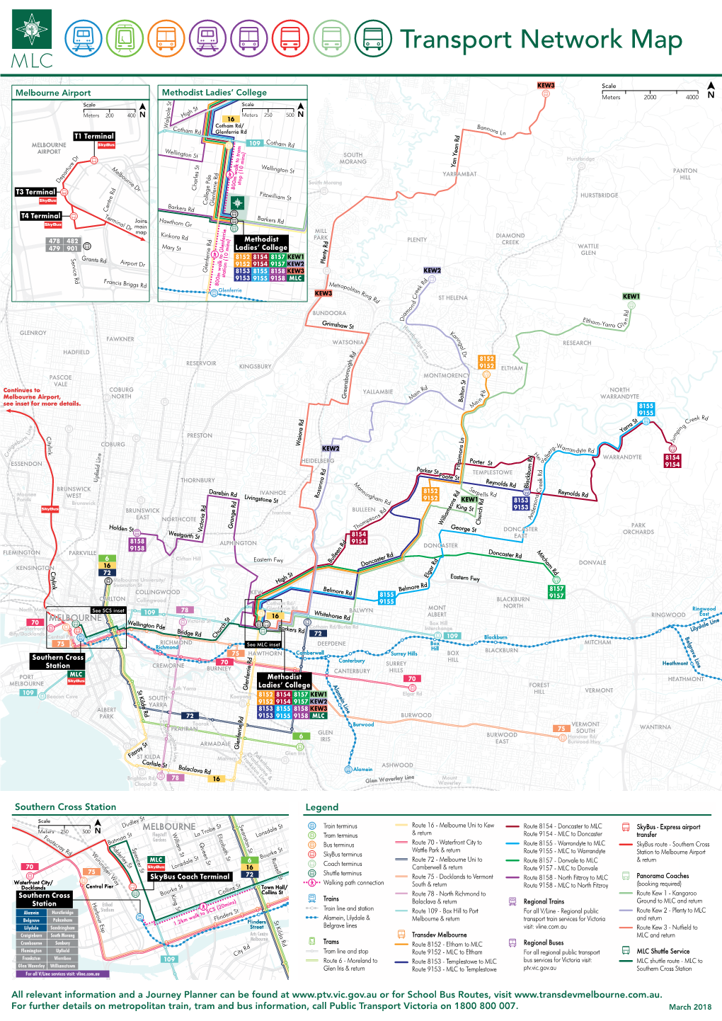 Transport Network Map CRAIGIEBURN