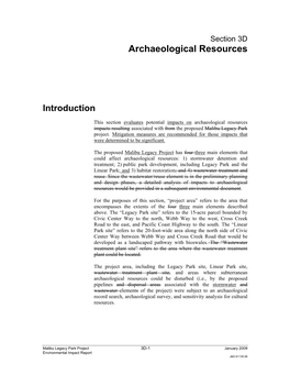 Archaeological Resources