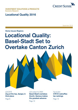 Basel-Stadt Set to Overtake Canton Zurich