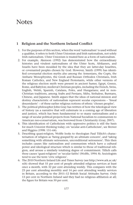 1 Religion and the Northern Ireland Conflict