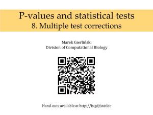8. Multiple Test Corrections