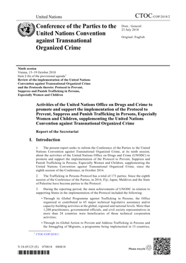 Conference of the Parties to the United Nations Convention Against Transnational Organized Crime