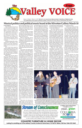 March 14, 2007 the Valley Voice