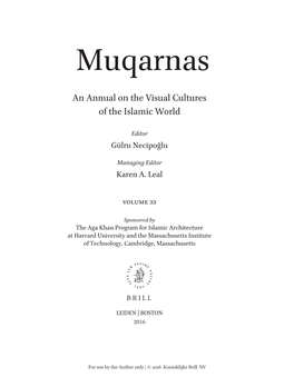 An Annual on the Visual Cultures of the Islamic World