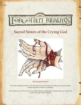 Sacred Sisters of the Crying God