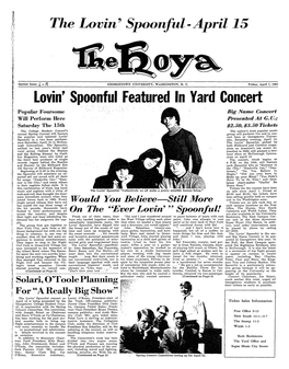Lovin' Spoonful Featured in Yard Concert I
