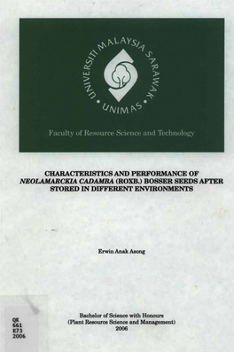 Characteristics and Performance of Neolamarckia Cadamba (Roxb.) Bosser Seeds After Stored in Different Environments