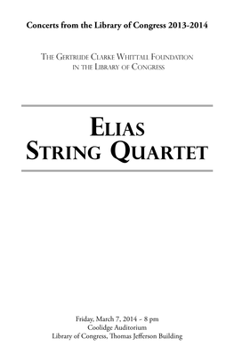 Elias String Quartet