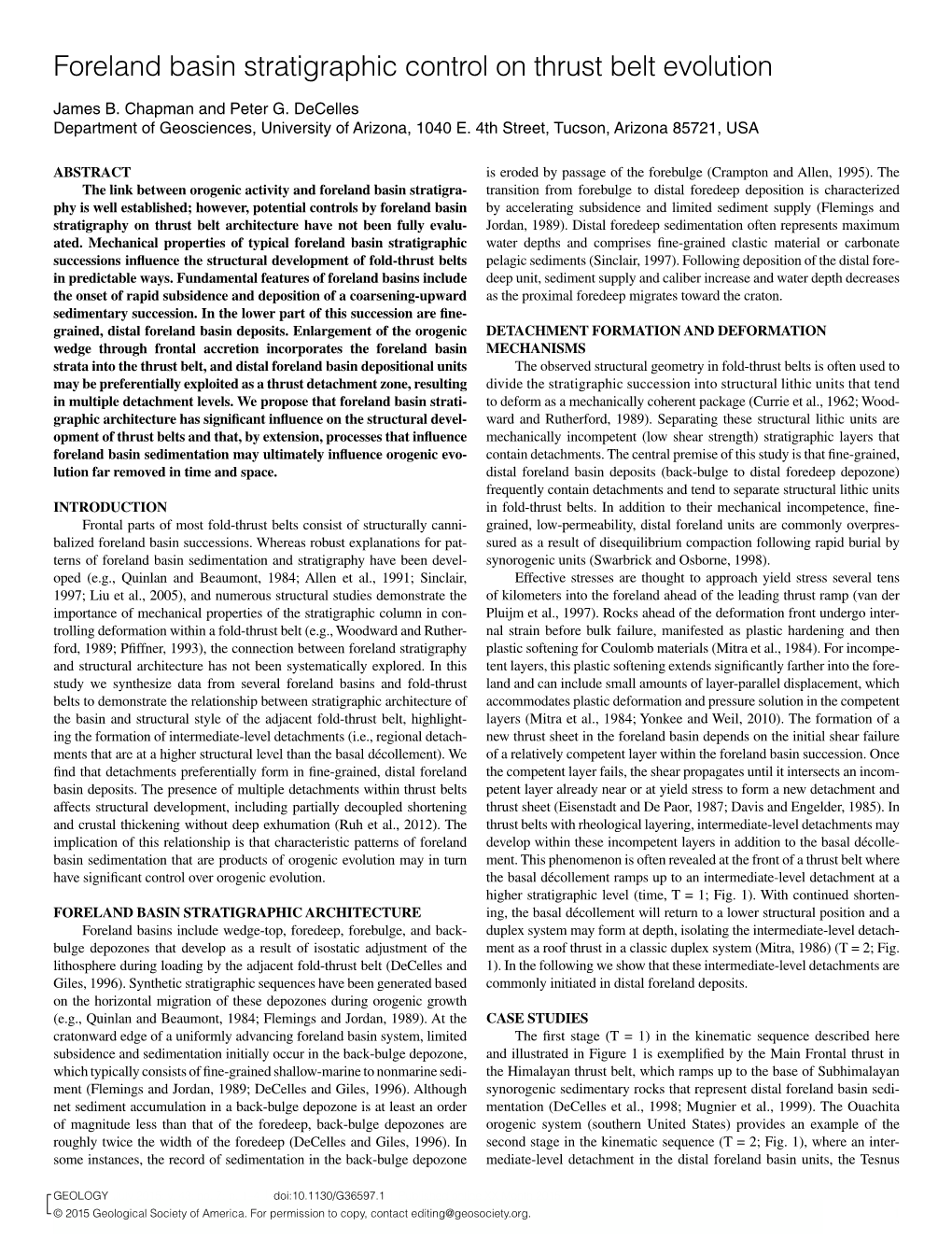 Foreland Basin Stratigraphic Control on Thrust Belt Evolution