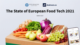 The State of European Food Tech 2021