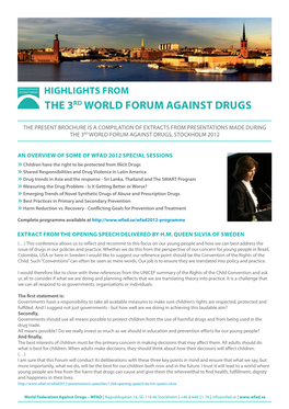 The 3Rd World Forum Against Drugs