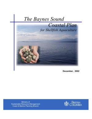 The Baynes Sound Coastal Plan for Shellfish Aquaculture