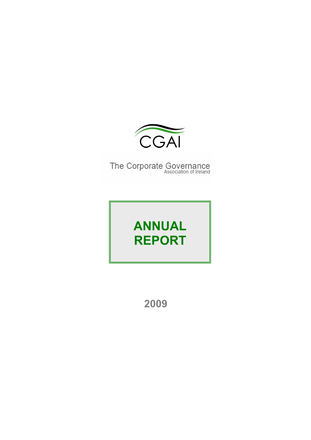 Annual Report CGAI 2009
