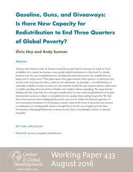Three Quarters of Global Poverty?