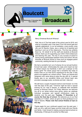 Merry Christmas Boulcott Whanau! Well, This Is It! the Final Week of The