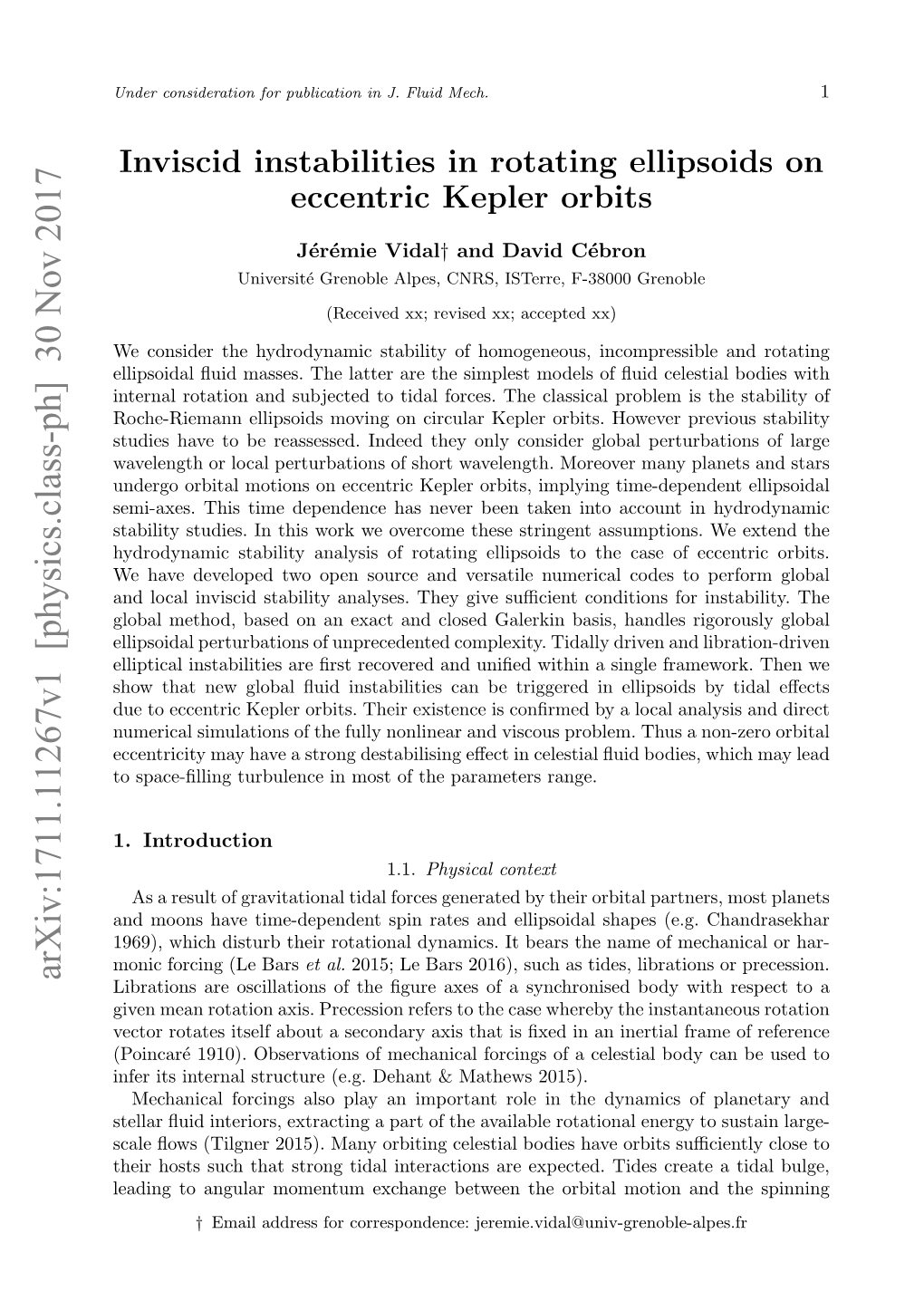 Inviscid Instabilities in Rotating Ellipsoids on Eccentric Kepler Orbits