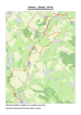 Gulpen – Holset 18 Km