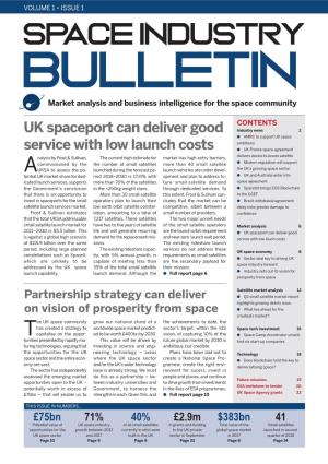 Space Industry Bulletin Market Analysis and Business Intelligence for the Space Community