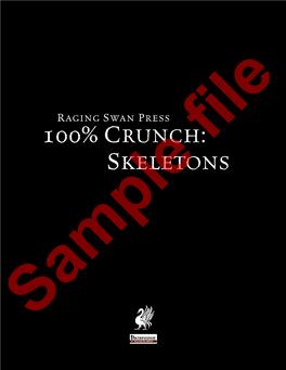 Raging Swan Press 100% Crunch: Skeletons