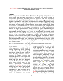 Significance to Climate Change and Forcing Abstract Ther