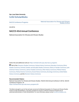 NACCS 43Rd Annual Conference