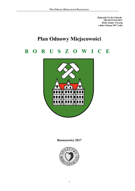 Plan Odnowy Miejscowości Boruszowice