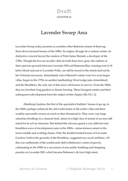 Chapter 14: Lavender Sweep Area