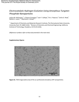 Electrocatalytic Hydrogen Evolution Using Amorphous Tungsten Phosphide Nanoparticles
