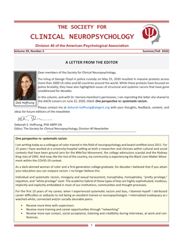 Society for Clinical Neuropsychology
