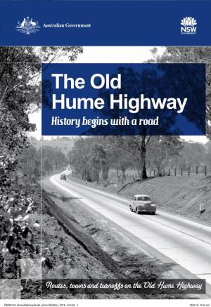 The Old Hume Highway History Begins with a Road