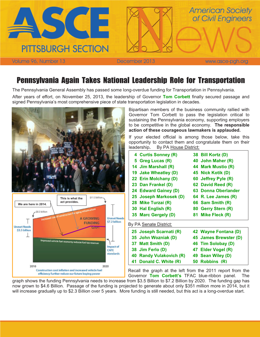 Pennsylvania Again Takes National Leadership Role for Transportation