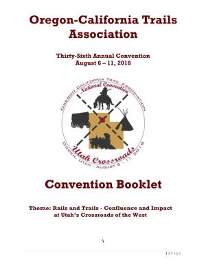 Oregon-California Trails Association Convention Booklet