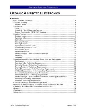 Organic & Printed Electronics