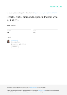 Hearts, Clubs, Diamonds, Spades: Players Who Suit Muds
