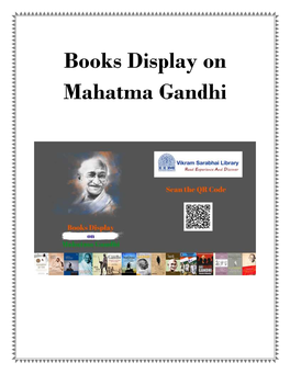 Books Display on Mahatma Gandhi