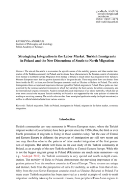 Strategizing Integration in the Labor Market