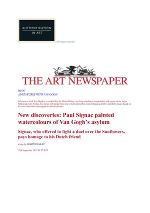 Paul Signac Painted Watercolours of Van Gogh's Asylum